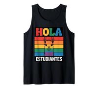 Drôle Hola Llama Rétro Arc-en-Ciel Vintage Donne Débardeur