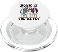 Drôle Honk If You're Fly Goose Streetwear Art PopSockets PopGrip pour MagSafe
