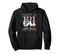 Drôle Honk If You're Fly Goose Streetwear Art Sweat à Capuche