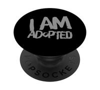 Drôle Humour Texte drôle Adoption Blagues I'm Adopted PopSockets PopGrip Adhésif