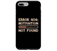 Drôle Humour Texte Funny People Error 404 Motivation Not Found Coque pour iPhone 7 Plus/8 Plus
