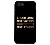 Drôle Humour Texte Funny People Error 404 Motivation Not Found Coque pour iPhone SE (2020) / 7/8