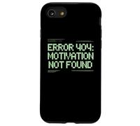 Drôle Humour Texte Funny People Error 404 Motivation Not Found Coque pour iPhone SE (2020) / 7/8