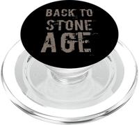 Drôle Humour Texte Funny People Funny Citation Back to Stone Age PopSockets PopGrip pour MagSafe