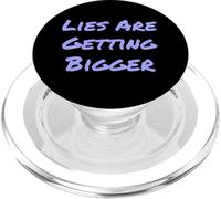 Drôle Humour Texte Funny People Funny Lies are Getting Bigger PopSockets PopGrip pour MagSafe