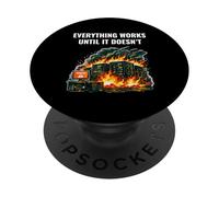 Drôle IT Server Room Error Sysadmin Devops Tech Humour PopSockets PopGrip Adhésif