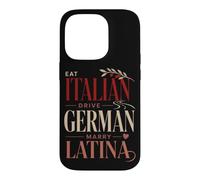Drôle Italien Allemand Latina Relation Dire Romance Coque pour iPhone 14 Pro