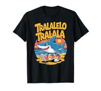 Drôle italien Brainrot Meme Tralalelo Tralala Bootleg Shark T-Shirt