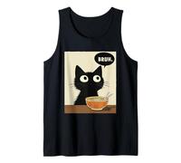 Drôle Japonais Bruh Cat Mangeant des Ramen Nouilles japonaises Débardeur