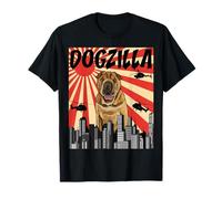 Drôle Japonais Dogzilla Shar-Pei Chinois T-Shirt