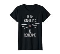 Drôle Je Ne Ronfle Pas Je Ronronne Chat T-Shirt