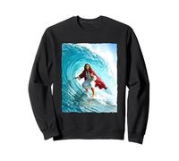 drôle Jesus Surfing, Humour Surfer, Religieux Sweatshirt