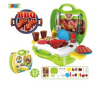[Drôle] Jouer Maison Jouet 35 Pièces/Ensemble Enfant Simulation Amusant Cuisinier Cuisine Jouet Nourriture Pizza, Cinéma Snack-Bar, Bbq Boîte À Outils Valise Jouets