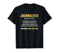 Drôle Journalisme Définition Humour Journaliste T-Shirt