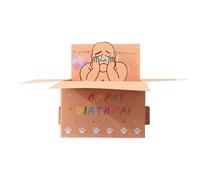 Drôle Joyeux Anniversaire Pop-up Carte 3D Personnage Conception Papier Partie Invitation Cadeau Pour Famille Amis Et Collaborants