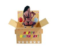 Drôle Joyeux Anniversaire Pop-up Carte 3D Personnage Conception Papier Partie Invitation Cadeau Pour Famille Amis Et Collaborants