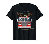 Drôle Joyeux Noël Camion de Pompiers Pompier Noël T-Shirt