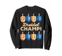 Drôle juif Dreidel Champ Mignon Hanoukka Hommes, Femmes, Enfants Sweatshirt