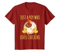 Drôle juste un garçon qui aime les poulets fermier de poulet T-Shirt