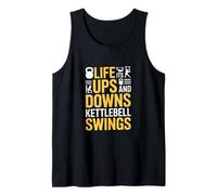 Drôle Kettlebell Ups and Downs Fitness Dicton Débardeur