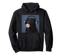 Drôle Labrador Noir Amateur de Musique Bubblegum Maman Papa Enfants Sweat à Capuche