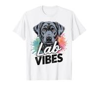 Drôle Labrador Retriever Lab Vibes Only Dog Pets Cadeaux T-Shirt