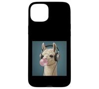 Drôle Lama Music Lover Bubblegum Zoo Garçons Filles Enfants Coque pour iPhone 15 Plus