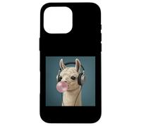 Drôle Lama Music Lover Bubblegum Zoo Garçons Filles Enfants Coque pour iPhone 16 Pro Max
