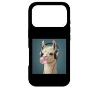 Drôle Lama Music Lover Bubblegum Zoo Garçons Filles Enfants Coque pour iPhone 17 Pro