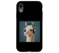 Drôle Lama Music Lover Bubblegum Zoo Garçons Filles Enfants Coque pour iPhone XR
