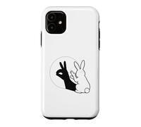 Drôle Lapin Main Ombre marionnette Pop Art Coque pour iPhone 11