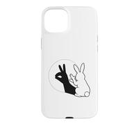 Drôle Lapin Main Ombre marionnette Pop Art Coque pour iPhone 15 Plus