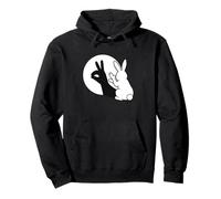 Drôle Lapin Main Ombre marionnette Pop Art Sweat à Capuche