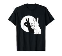 Drôle Lapin Main Ombre marionnette Pop Art T-Shirt