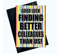 Drôle Leaving Cartes Neuf Job Good Luck Découverte Mieux Collègues que Nous PC1043
