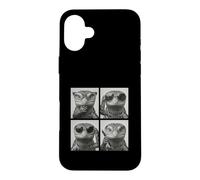 Drôle Lézard À Langue Bleue Lunettes Selfie Coque pour iPhone 16 Plus