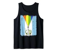 Drôle LGBT Guatemala drapeau fermeture éclair guatémaltèque fierté guatémaltèque Débardeur