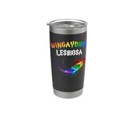 Drôle LGBT Lesbienne Amour Wingaydium Lesbiosa Gobelet isotherme en acier inoxydable double paroi