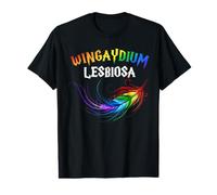 Drôle LGBT Lesbienne Amour Wingaydium Lesbiosa T-Shirt Graphique avec Valeur