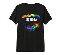 Drôle LGBT Lesbienne Amour Wingaydium Lesbiosa T-Shirt Haut de Gamme