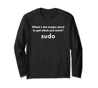 Drôle Linux Blague Magic Word Sudo Debian Unix Linux Manche Longue