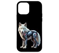 Drôle Loup Robot Tech Cyborg IA Robotic Dystopique AI Wolf Coque pour iPhone 12 Mini