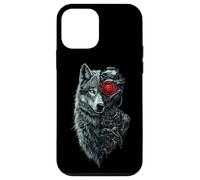 Drôle Loup Robot Tech Cyborg IA Robotic Dystopique AI Wolf Coque pour iPhone 12 Mini