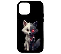 Drôle Loup Robot Tech Cyborg IA Robotic Dystopique AI Wolf Coque pour iPhone 12 Mini