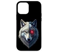 Drôle Loup Robot Tech Cyborg IA Robotic Dystopique AI Wolf Coque pour iPhone 12 Mini