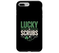 Drôle Lucky in Scrubs St Patrick infirmière médicale Coque pour iPhone 7 Plus/8 Plus