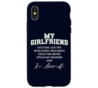 Drôle, ma Copine gagne et Je l'adore, Meilleur Cadeau pour Coque pour iPhone X/XS