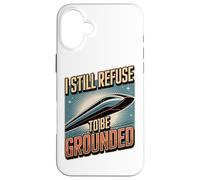 Drôle Maglev Train Physique Humour Refuse to Be Grounded Coque pour iPhone 16 Plus