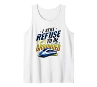 Drôle Maglev Train Physique Humour Refuse to Be Grounded Débardeur