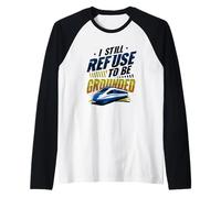 Drôle Maglev Train Physique Humour Refuse to Be Grounded Manche Raglan